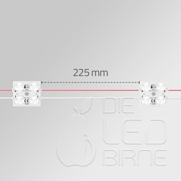 4er LED Modul, Nova 4 - Blau- 12V - 1,44W