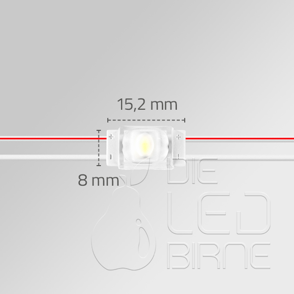 1er LED Modul Mini, Warmweiß (3000k)