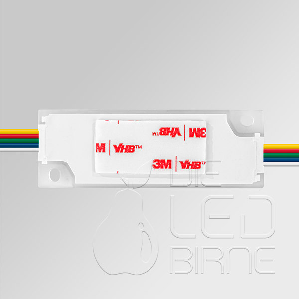 8er Flächen-LED, RGBW, 3 Watt - 24 Volt