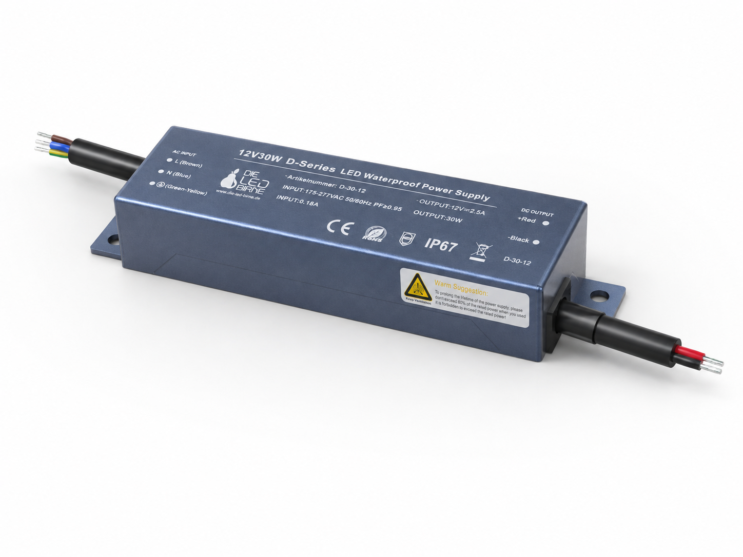 LED Netzteil Kompakt D-030-12, 24 Watt