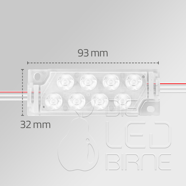 8er Flächen LED - tunable white 2700K-6500K,  3 Watt - 24 Volt